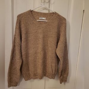 Sonoma Women's Knitted Tan Sweater